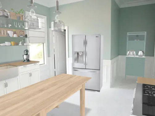 Teal Kitchen