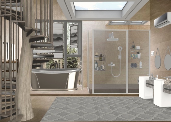 cabin bathroom 🧸 Design Rendering