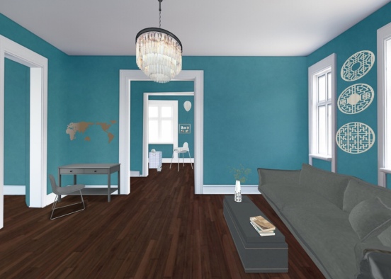 ❤️💙Lovely Living Room ❤️💙 Design Rendering