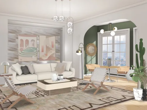 Modern bohemian with an 80s influence