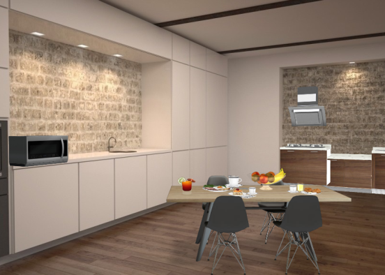 Libby and Nat' s kitchen  Design Rendering
