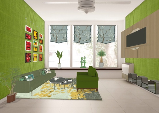 beautyful green apartmants ideal for relax  Design Rendering