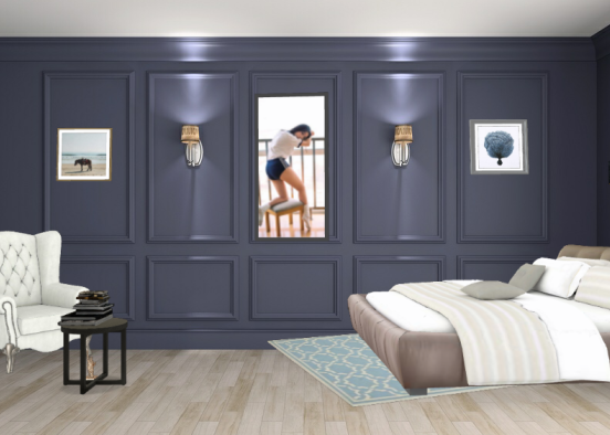 Dormitorio elegante Design Rendering