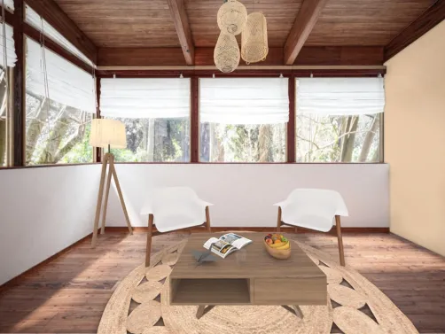 BohoBeige Monochromatic House Interior 