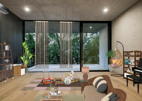 🌿 lovely living room  Design Rendering