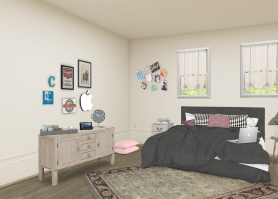 VSCO bedroom Design Rendering