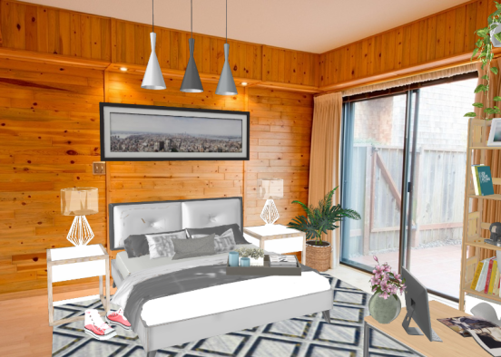 Scandinavian Bedroom♡ Design Rendering