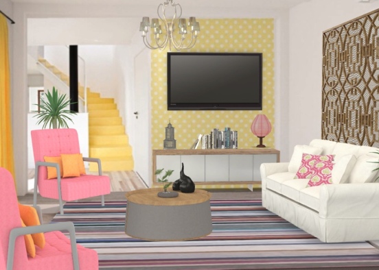 living room #macaroncolorcontest Design Rendering