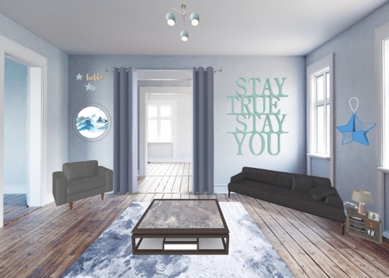 Amy’s living room #3 Design Rendering