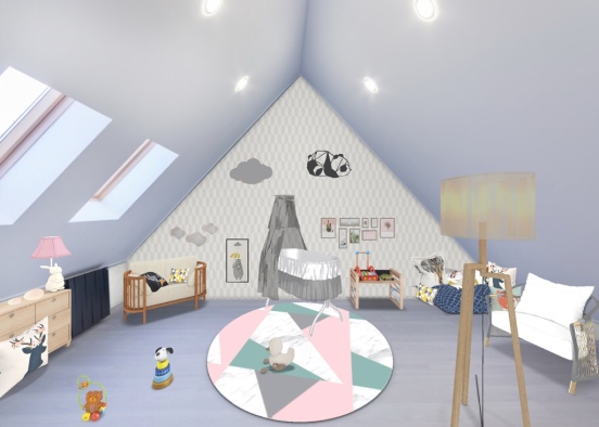 Baby bedroom  Design Rendering