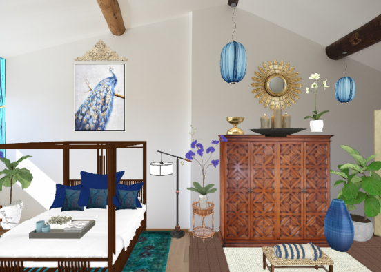 Bedroom in Greece  Design Rendering