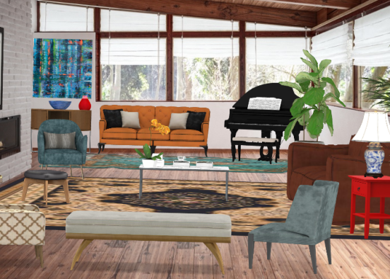 Lounge Design Rendering