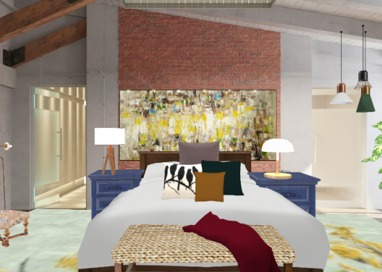 Dreamy bedroom Design Rendering