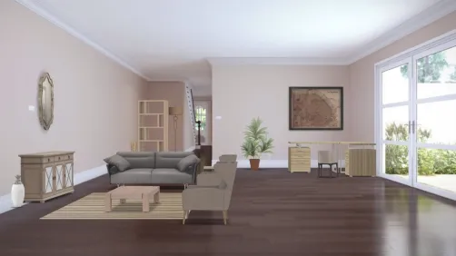 warm living room