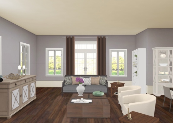 living and dining room Design Rendering