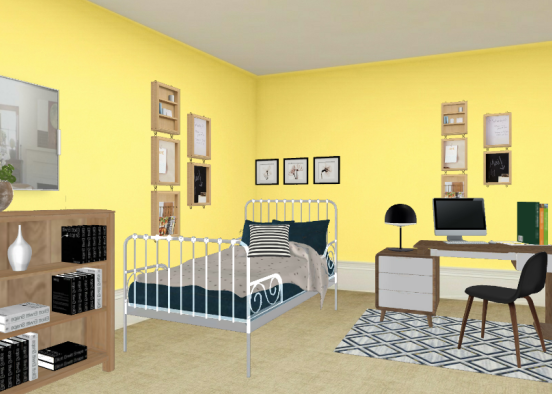 Yellow is the most cheerful color ☀️ Design Rendering