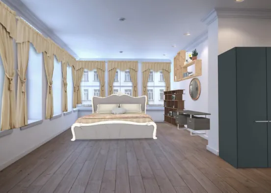 Luxurious Bedroom Design Rendering