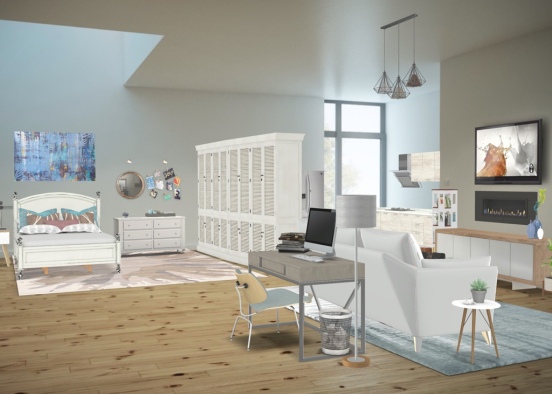 dream studio apartment  Design Rendering