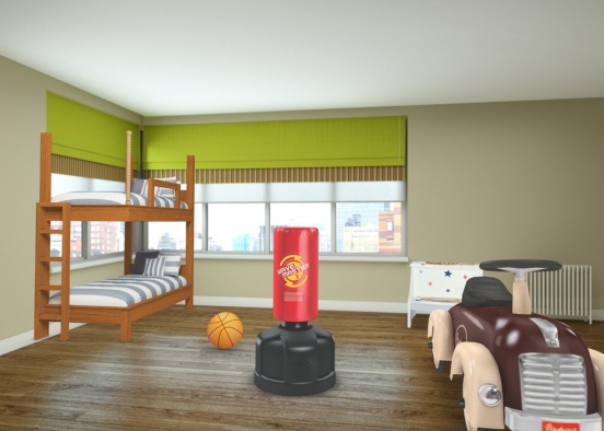 boys bedroom  Design Rendering