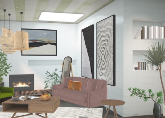 art living room Design Rendering