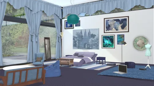  Blue And Purple Bedroom