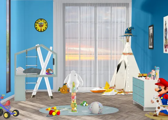 Baby boy's room Design Rendering