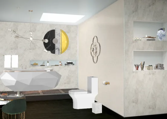 Elegant bath Design Rendering