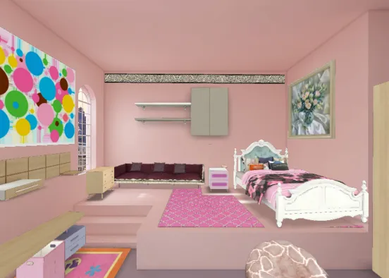 Teen girl bedroom designs💖 Design Rendering