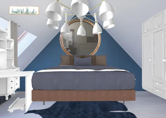 Ático, bedrooms Design Rendering