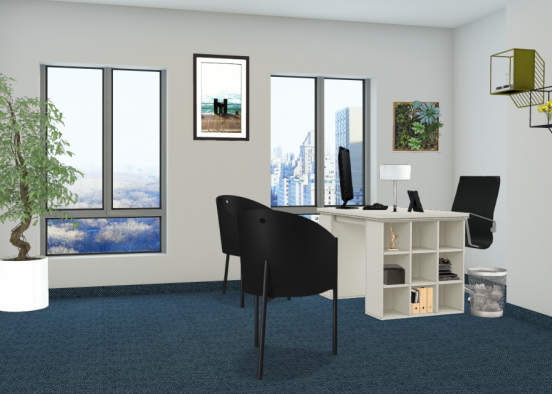 Office in the city Design Rendering