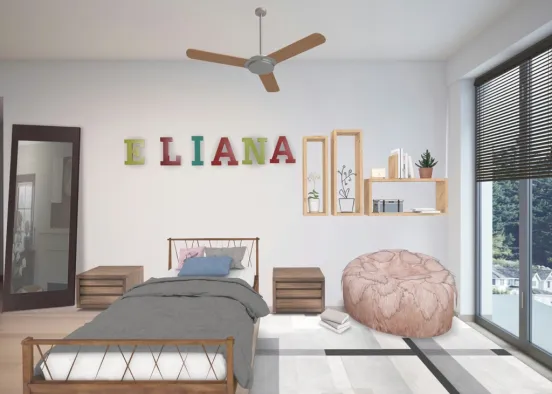 Eliana’s amazing bedroom Design Rendering