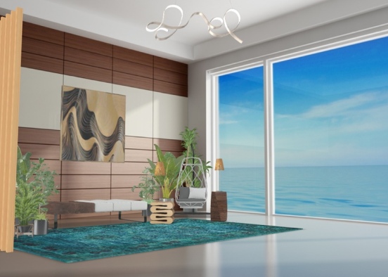 Sea Side Sun Room Design Rendering