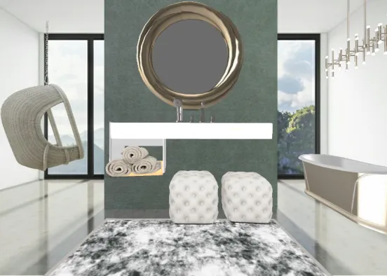 # Banheiro Design Rendering