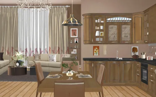 Cucina e soggiorno