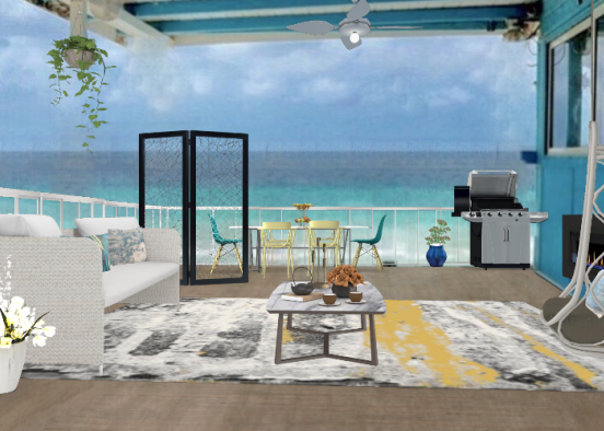 Beach view terrace Design Rendering