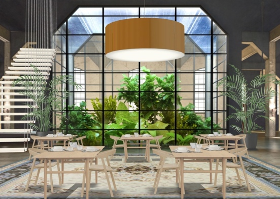 plant restaurant Design Rendering