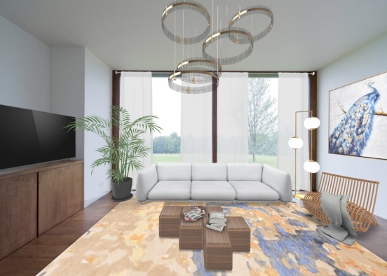 pretty livingroom Design Rendering