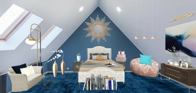 Blu bedroom