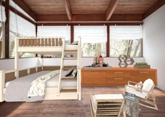 bunk bedroom  Design Rendering