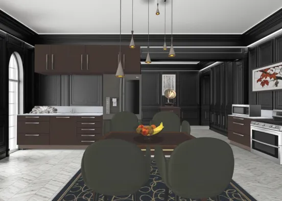 a kitchen of sorts Design Rendering