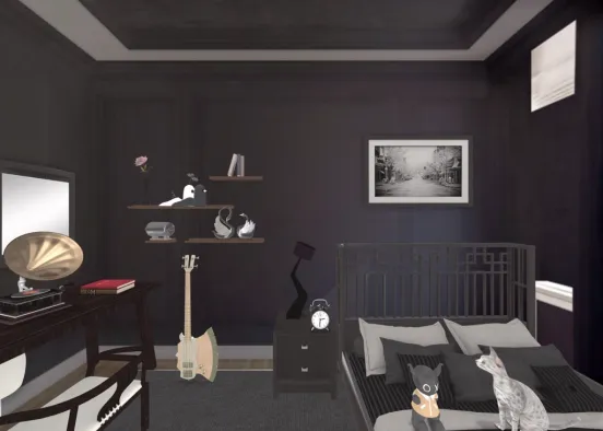room with friend Design Rendering