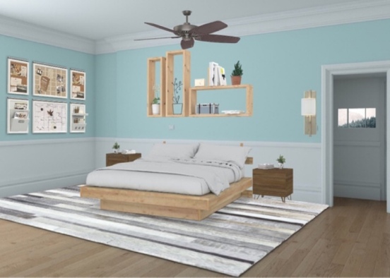 Teen Bedroom  Design Rendering