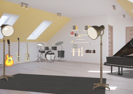 Music Room   Design Rendering