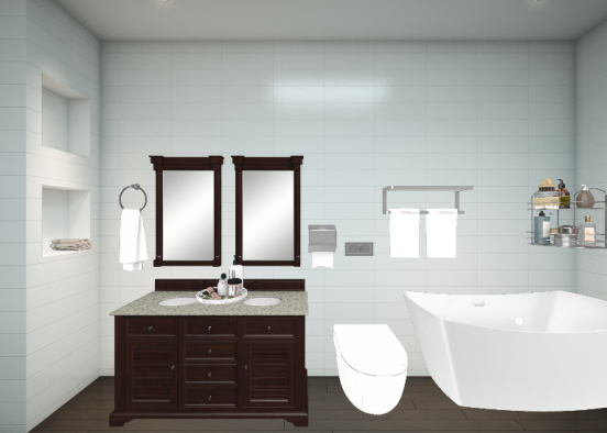 Master  bathroom  Design Rendering