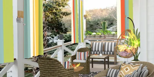 Colorful marokkan style terrace