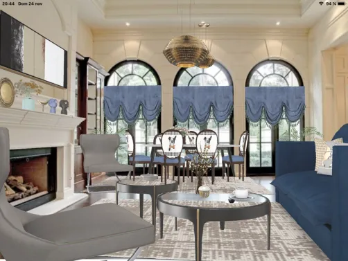Un salón de estilo contemporáneo.