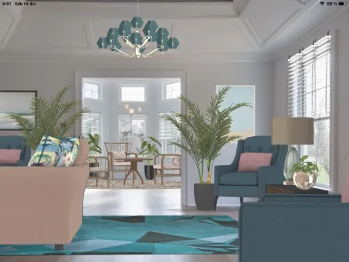 Color azul turquesa oscuro .Me gusta mucho y es estéticamente muy agradable.