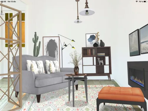 Casa con los pisos hidráulicos ,muy típicos de nuestras asa españolas y que ahora están tan de moda .Me gustan mucho .