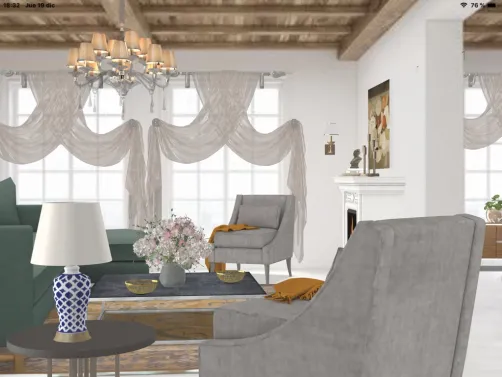 Casona restaurada y decorada con un estilo contemporáneo.