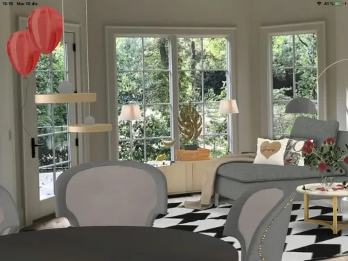 La cristalera acoge y  da mucha luz.